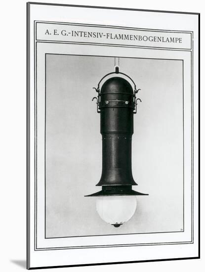 Aeg Intensive Flame Arc Lamp-Peter Behrens-Mounted Giclee Print