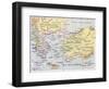 Aegean Region In 13Th Century Old Map-marzolino-Framed Art Print