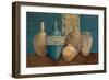 Aegean Vessels on Turquoise-Avery Tillmon-Framed Premium Giclee Print