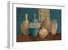 Aegean Vessels on Turquoise-Avery Tillmon-Framed Premium Giclee Print