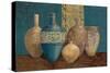 Aegean Vessels on Turquoise-Avery Tillmon-Stretched Canvas