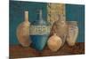 Aegean Vessels on Turquoise-Avery Tillmon-Mounted Art Print