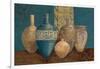 Aegean Vessels on Turquoise-Avery Tillmon-Framed Art Print