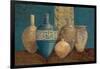 Aegean Vessels on Turquoise-Avery Tillmon-Framed Art Print