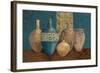 Aegean Vessels on Turquoise-Avery Tillmon-Framed Art Print