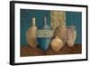 Aegean Vessels on Turquoise-Avery Tillmon-Framed Art Print