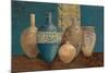 Aegean Vessels on Turquoise-Avery Tillmon-Mounted Art Print