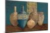 Aegean Vessels on Turquoise-Avery Tillmon-Mounted Art Print