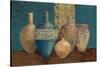 Aegean Vessels on Turquoise-Avery Tillmon-Stretched Canvas