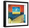 Aegean Window-Don Valenti-Framed Art Print