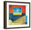 Aegean Window-Don Valenti-Framed Art Print