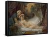 Aegina visited by Jupiter, c.1767-69-Jean Baptiste Greuze-Framed Stretched Canvas