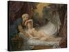 Aegina visited by Jupiter, c.1767-69-Jean Baptiste Greuze-Stretched Canvas