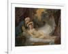 Aegina visited by Jupiter, c.1767-69-Jean Baptiste Greuze-Framed Giclee Print