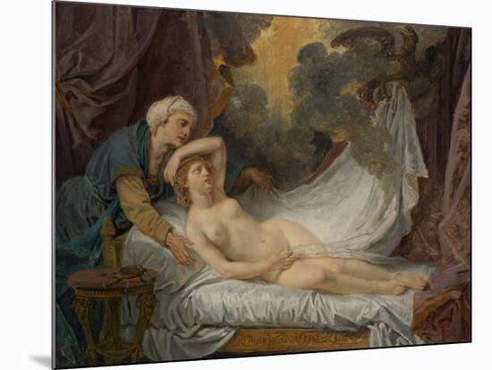 Aegina visited by Jupiter, c.1767-69-Jean Baptiste Greuze-Mounted Giclee Print