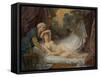 Aegina visited by Jupiter, c.1767-69-Jean Baptiste Greuze-Framed Stretched Canvas