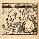 Mrs. Grunt Had To Wash The Little Pigs-AEK-Art Print