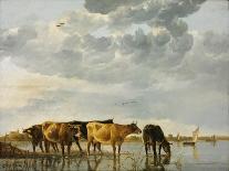 River Landscape with Cows-Aelbert Cuyp-Art Print