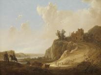 'A Hilly Landscape with Figures', c1655-Aelbert Cuyp-Giclee Print