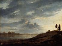 River Landscape with Riders-Aelbert Cuyp-Art Print