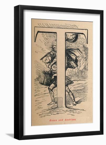 'Aeneas and Anchises', 1852-John Leech-Framed Giclee Print