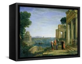 Aeneas and Dido in Carthage, 1675-Claude Lorraine-Framed Stretched Canvas