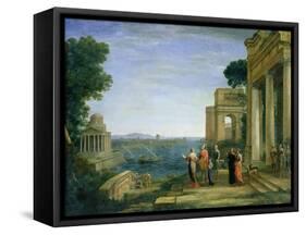 Aeneas and Dido in Carthage, 1675-Claude Lorraine-Framed Stretched Canvas