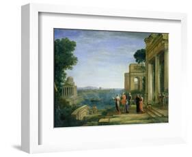 Aeneas and Dido in Carthage, 1675-Claude Lorraine-Framed Premium Giclee Print