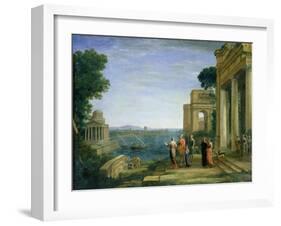 Aeneas and Dido in Carthage, 1675-Claude Lorraine-Framed Giclee Print