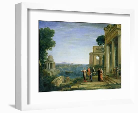 Aeneas and Dido in Carthage, 1675-Claude Lorraine-Framed Giclee Print