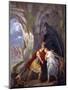 Aeneas and Dido in the Cave (With Eros on Right)-Sebastiano Santi-Mounted Art Print