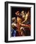 Æneas and His Father Fleeing Troy, C.1635-Simon Vouet-Framed Giclee Print