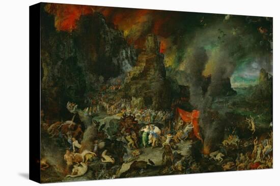 Aeneas and the Sibyl in Hades, 1600-Jan Brueghel the Elder-Stretched Canvas