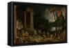 Aeneas and the Sibyl in the Underworld, C.1604 (Oil on Copper)-Jan the Elder Brueghel-Framed Stretched Canvas