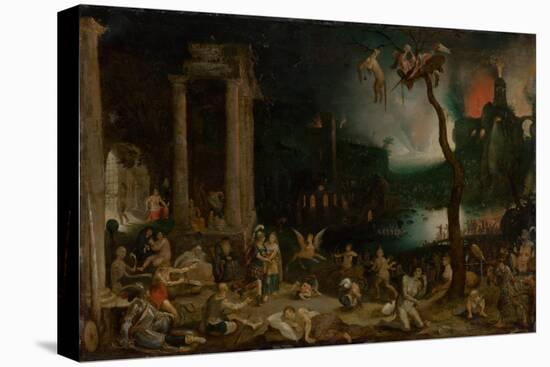 Aeneas and the Sibyl in the Underworld, C.1604 (Oil on Copper)-Jan the Elder Brueghel-Stretched Canvas