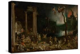 Aeneas and the Sibyl in the Underworld, C.1604 (Oil on Copper)-Jan the Elder Brueghel-Stretched Canvas