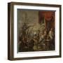 Aeneas at the Court of Latinus-Ferdinand Bol-Framed Art Print