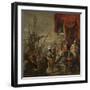 Aeneas at the Court of Latinus-Ferdinand Bol-Framed Art Print