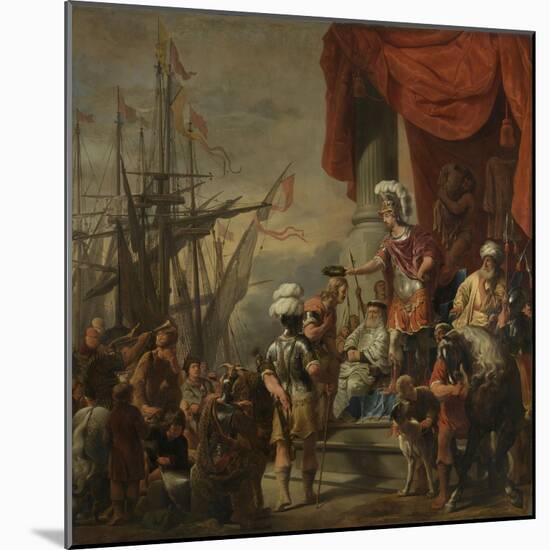 Aeneas at the Court of Latinus-Ferdinand Bol-Mounted Art Print