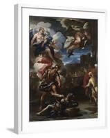 Aeneas Defeats Turnus, 1688-Luca Giordano-Framed Giclee Print