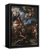 Aeneas Defeats Turnus, 1688-Luca Giordano-Framed Stretched Canvas