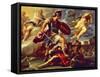 Aeneas Defeats Turnus-Luca Giordano-Framed Stretched Canvas