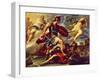 Aeneas Defeats Turnus-Luca Giordano-Framed Giclee Print