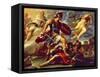 Aeneas Defeats Turnus-Luca Giordano-Framed Stretched Canvas