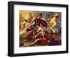 Aeneas Defeats Turnus-Luca Giordano-Framed Giclee Print