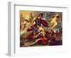 Aeneas Defeats Turnus-Luca Giordano-Framed Giclee Print