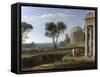 Aeneas in Delos-Claude Lorraine-Framed Stretched Canvas