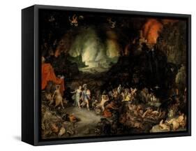 Aeneas in the Underworld-Jan Brueghel the Elder-Framed Stretched Canvas