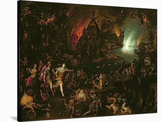 Aeneas in the Underworld-Jan Brueghel the Elder-Stretched Canvas