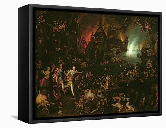 Aeneas in the Underworld-Jan Brueghel the Elder-Framed Stretched Canvas